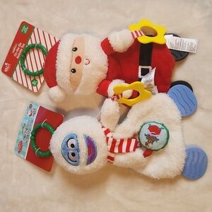 Holiday Christmas on the go, Baby Christmas Soft Toys Santa